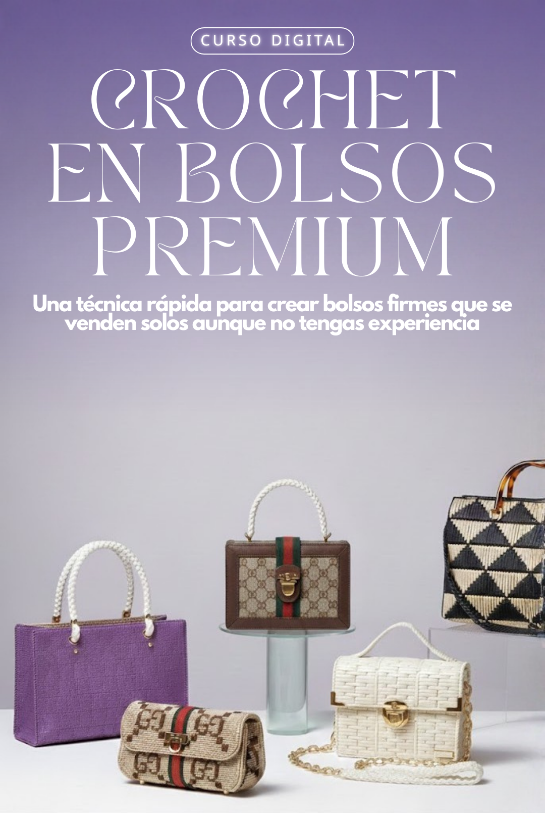 Crochet en Bolsos Premium + 9 RECURSOS DE REGALO